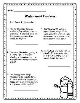 Christmas Worksheets: Math Practice Pages for 3rd Graders | TpT