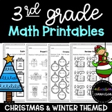 Christmas Worksheets: Math Practice Pages for 3rd Graders