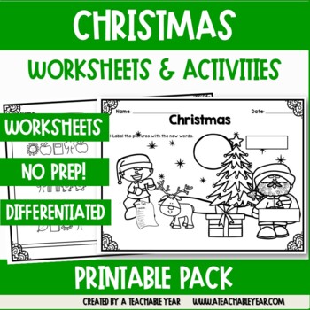 Christmas Worksheets and Activities | Great for ESL Students | TPT