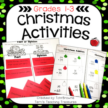 Christmas Worksheets and Activities: Primary Grades by TchrBrowne