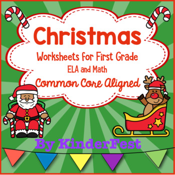 Preview of Christmas Worksheets for First Grade