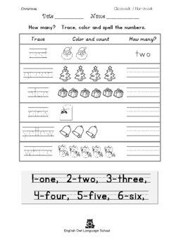 Christmas Worksheets for kids by English Owl Language School | TPT