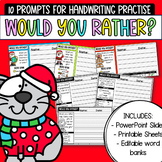 Christmas 'Would You Rather?' | Handwriting Printables & P