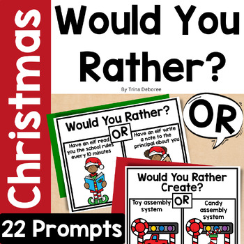 Preview of Would You Rather Christmas: This or That Writing Prompts & Morning Meetings
