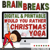 Christmas Would You Rather YOGA Movement Brain Breaks Digi