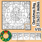 Christmas Wreath Activities Template Coloring Pages Bullet