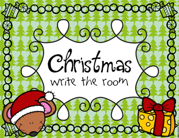 Preview of Christmas Write The Room FREEBIE