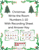 Christmas Write The Room Numbers 1-10