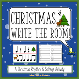 Christmas Write The Room for Rhythm and Solfege