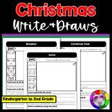Christmas Write and Draws, Handwriting Journals & Directed