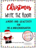Christmas Write the Room Alphabet Literacy Center Activity