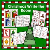 Christmas Write the Room, Christmas Math and Literacy Centers