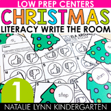Christmas Write the Room First Grade Literacy Centers for 