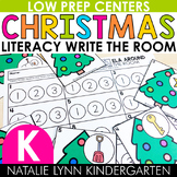 Christmas Write the Room Kindergarten Literacy Centers for