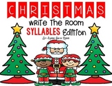 Christmas Write the Room Syllables Edition
