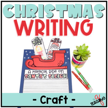Preview of Christmas Writing Craft Activity for December 2nd 3rd Grades