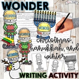 Christmas Writing Activity, Hanukkah Writing Activity, For Wonder