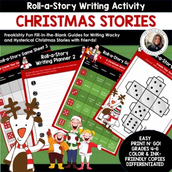 Preview of Christmas Writing Activity Roll a Story