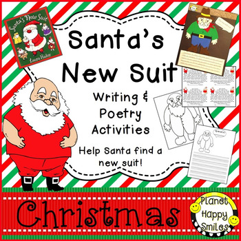 Preview of Christmas Activity ~ Santa's New Suit Writing & Poetry Activities