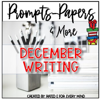 Christmas Writing Center December Activities Prompts & Papers | TPT