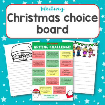 Preview of Christmas themed Writing Challenges