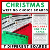 Christmas Writing Choice Boards, Christmas Writing Prompts