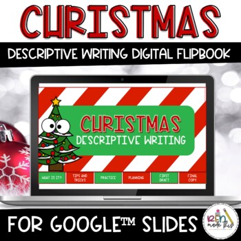 Preview of Christmas Writing Digital Flipbook | Distance Learning
