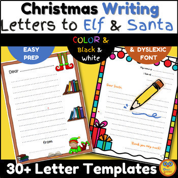 Preview of Christmas Writing BUNDLE of Fun Activities for Kindergarten, Grades 1 & 2