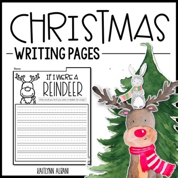 Preview of Christmas Writing Pages - Creative Writing Prompts