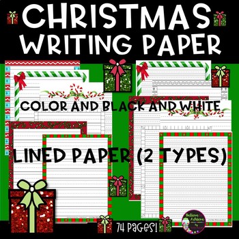 Christmas Writing Paper by Believe to Achieve by Anne Rozell | TpT