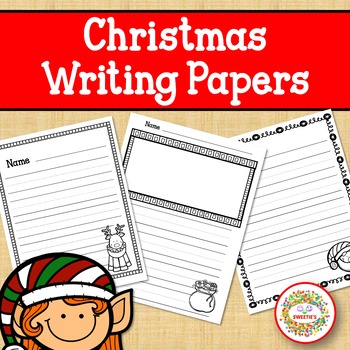 Christmas Writing Paper by Sweetie's | TPT