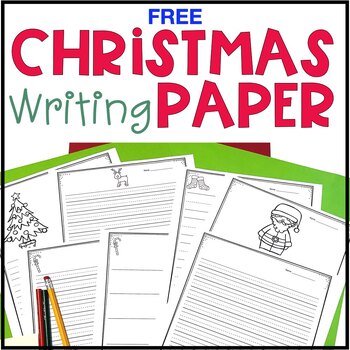 Christmas Writing Paper FREE by The Write Stuff | TPT