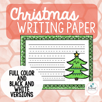 Christmas Writing Paper (Primary Focus) by Brilliant Buckaroos | TpT