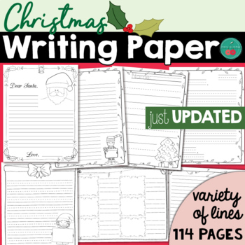 Christmas Writing Paper by Cherry Workshop | Teachers Pay Teachers