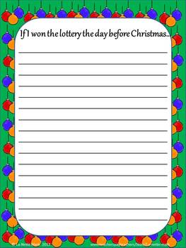 Christmas Writing Paper with Prompts by La-Nette Mark | TPT