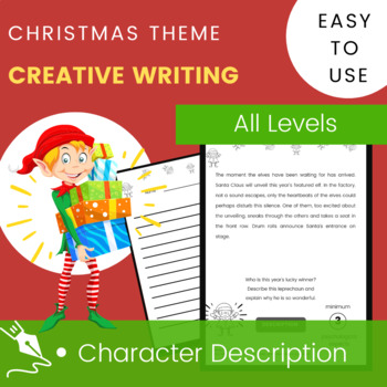 Preview of Christmas Writing Prompt - Writing Activity Descriptive Writing Practice 