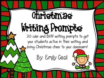 Christmas Writing Prompts by The Elementary Mama | TPT