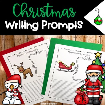 Christmas Writing Prompts {25 Prompts} by MicKenzie Baker | TpT