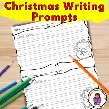Kindergarten Christmas Writing Prompts (Differentiated) | TpT