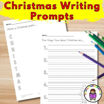Christmas Writing Prompts by Teaching Reading Made Easy | TPT