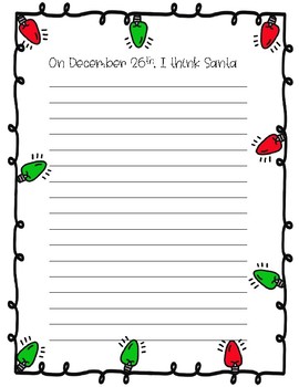 Christmas Writing Prompts By Teaching 2nd Grade Tpt