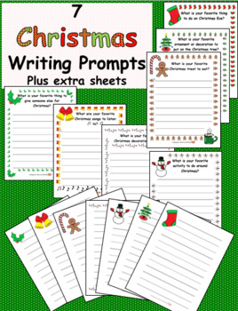 Christmas Writing Prompts by Homegrown Hearts and Minds | TPT