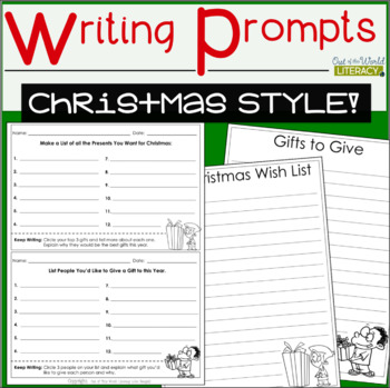 Christmas Writing Prompts By Jen Bengel - Out Of This World Literacy