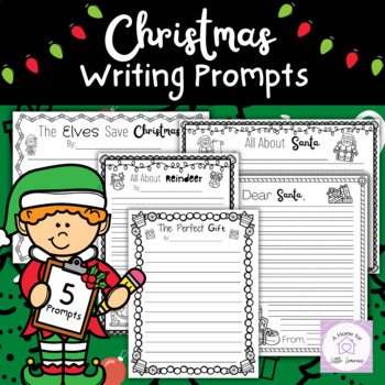 Christmas Writing Prompts | December Writing First Grade | TPT