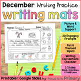 Christmas Writing Prompts & Journal Activities - December Writing Center