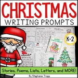 Christmas Writing Prompts for Kindergarten, First Grade, a