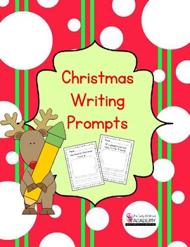 Christmas Writing Prompts for Preschool by The Early Childhood Academy
