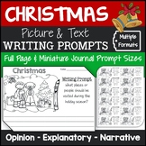 Christmas Writing Prompts with Pictures (Opinion, Explanat