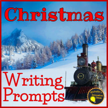 Preview of Christmas Writing Prompts with Pictures for Narrative Writing