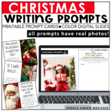 Christmas Writing Prompts - Printable Cards - Digital Slid